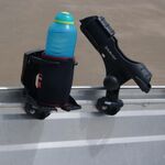 Railblaza CupClam holds a bottle