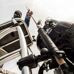 Railblaza Railmounts 32-41 in schwarz mit vertikalem Rutenhalter