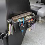 Railblaza TackleCaddy Console Mount in schwarz montiert an einer Konsole