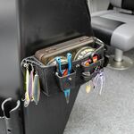 Railblaza TackleCaddy Console Mount in schwarz montiert an einer Konsole