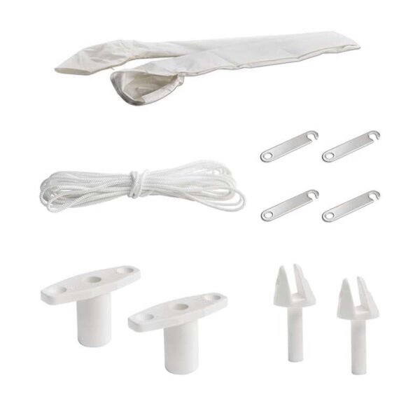 Capota Bimini / Capota solar ELEGANCE com 3 arcos / Altura 115 cm - Largura 170 cm preto