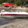 Capota Bimini / Capota solar ELEGANCE com 3 arcos / Altura 140 cm - Largura 150 cm cinzento