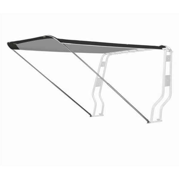 Capota Bimini / Capota solar JOLLY para suporte de equipamentos / Barra de proteção "GOMMONE" Largura 145 cm - preto