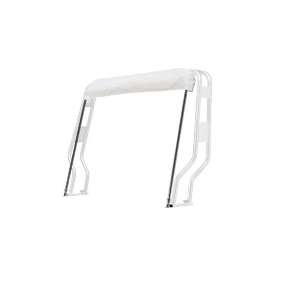 Capota Bimini / Capota solar JOLLY para suporte de equipamentos / Barra de proteção "GOMMONE" Largura 155 cm - branco
