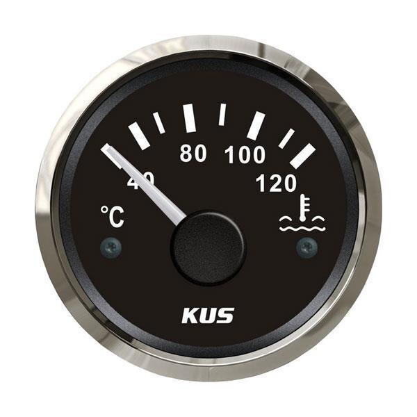 KUS Indicador de temperatura para água de refrigeração do motor - preto