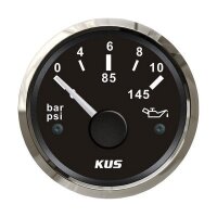 KUS oil pressure gauge 0-10 bar - black
