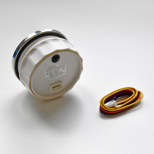 Contador de rotações KUS com contador de horas de funcionamento para motores internos 0-4000 rpm - preto