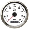 Contador de rotações KUS com contador de horas de funcionamento para motores internos 0-8000 rpm - branco