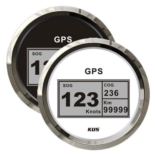 Velocímetro digital KUS GPS com indicação de rumo, velocidade e distância percorrida