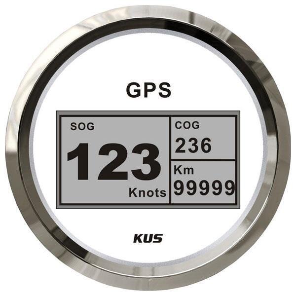 Velocímetro digital KUS GPS com indicação de rumo, velocidade e distância percorrida