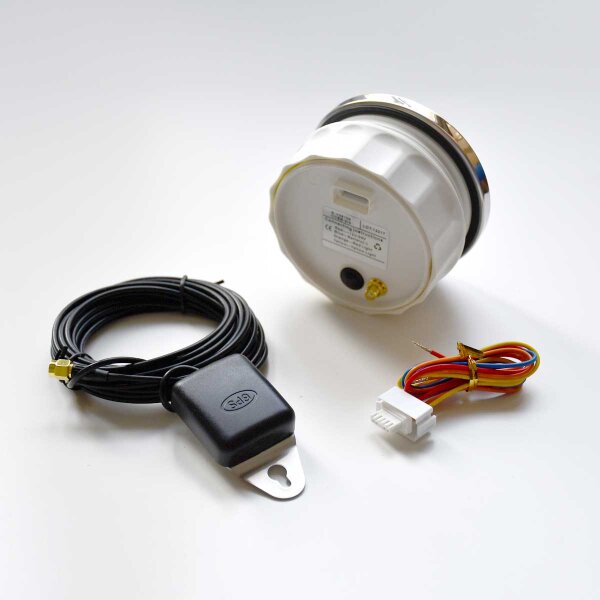 Velocímetro digital KUS GPS com indicação de rumo, velocidade e distância percorrida - preto