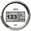 Velocímetro digital KUS GPS com indicador de rumo, velocidade e distância percorrida - branco