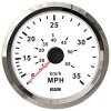 KUS Analog Dynamic Pressure Speedometer (0–35 mph / 60 km/h) – White
