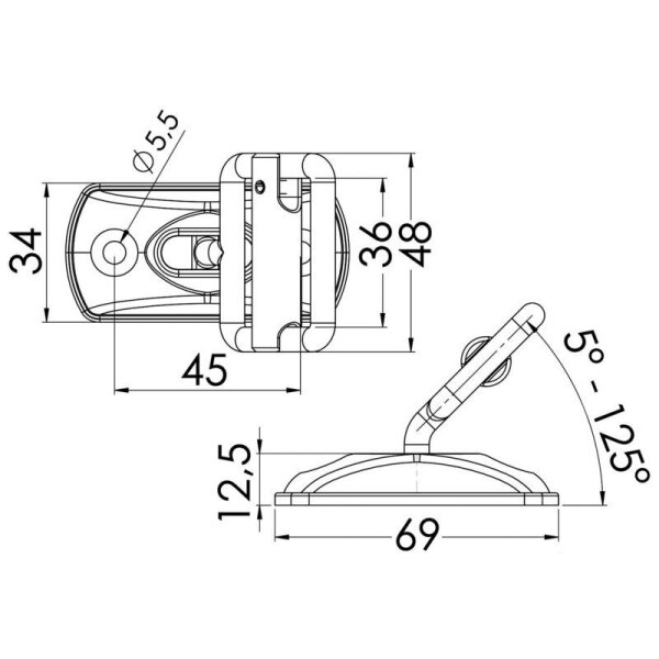 Conjunto de ferragens de convés em aço inoxidável para correias de tensão do bimini-top