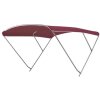 Capota Bimini / Capota ROYAL com 3 arcos Altura 115 cm - Largura 185 cm - Vermelho carmesim (P015)