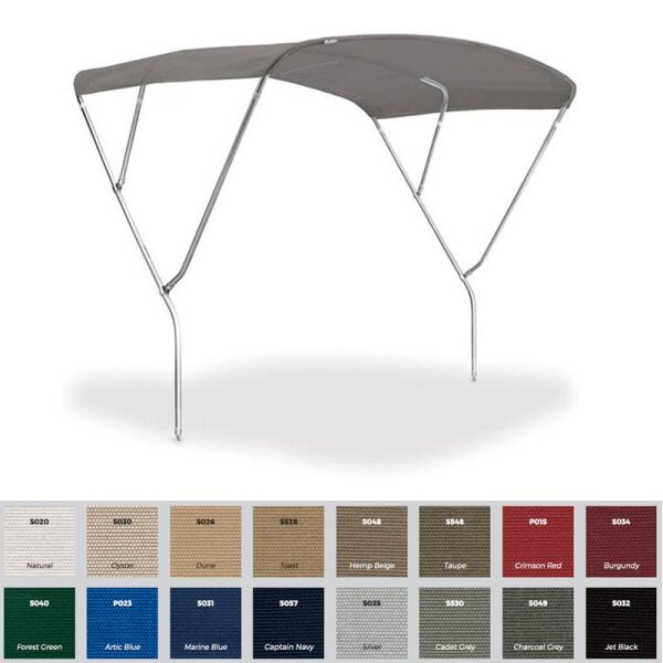 Capota Bimini / Capota solar PRESTIGE com 3 arcos