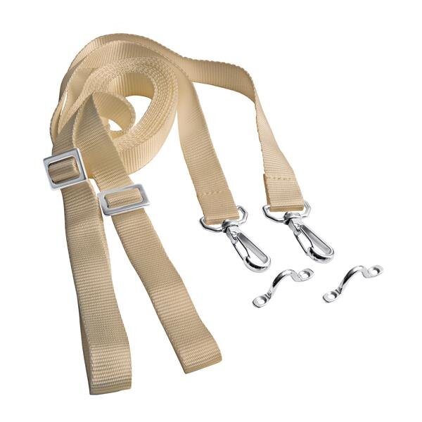 Conjunto de correias de fixação para capotas bimini - bege