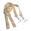 Conjunto de correias de fixa&ccedil;&atilde;o para capotas bimini - bege