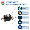 Hydrodrive Direção hidráulica MU50-TF para motores internos (35 nós)