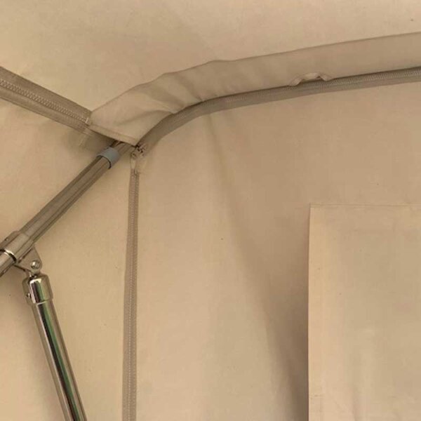 Inserting a vertical zipper to connect the extensions