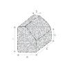 Console cover for boat or inflatable boat Large grey - 9741