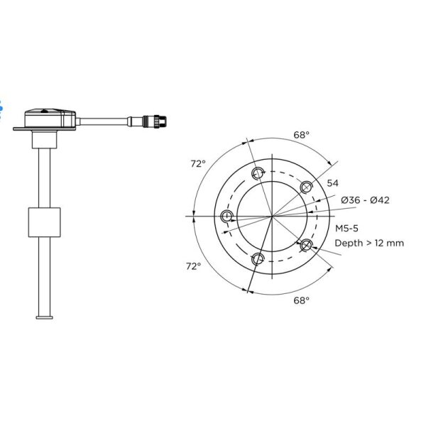 KUS NS5 fuel and water level sensor NMEA 2000