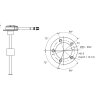 KUS NMEA 2000 Transdutor de imersão NS5 para tanques de combustível e água - 300 mm