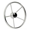 Roda de leme com 5 raios - a&ccedil;o inoxid&aacute;vel (&Oslash; 420 mm)