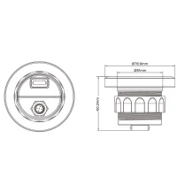 KUS Multi-Functional NMEA2000 LCD Gauge KMG-20T